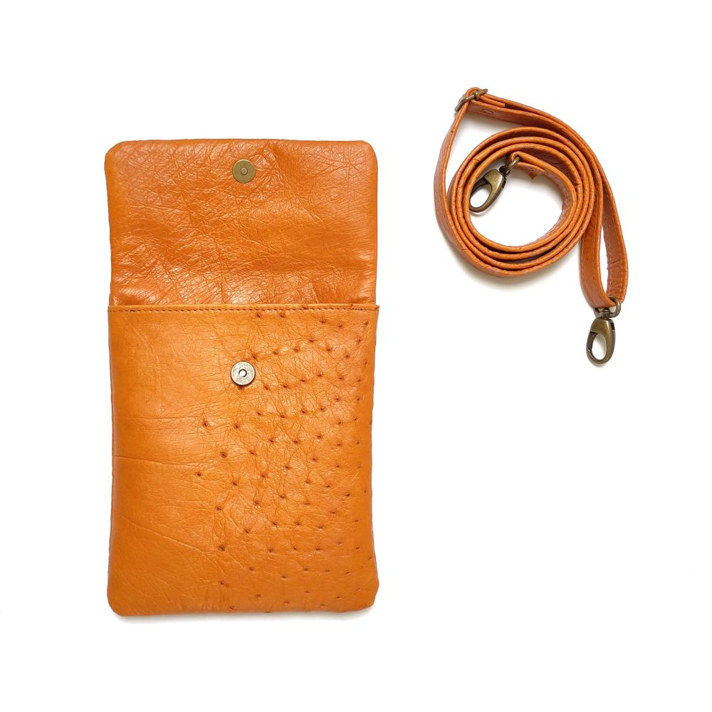 Crossbody Struisvogelleer - Afbeelding 6