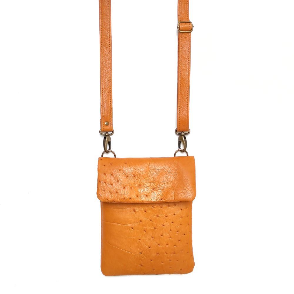 Crossbody Struisvogelleer - Afbeelding 3