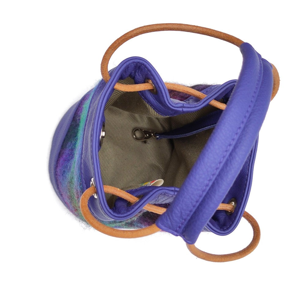 Bucket bag Blauwpaars - Afbeelding 3