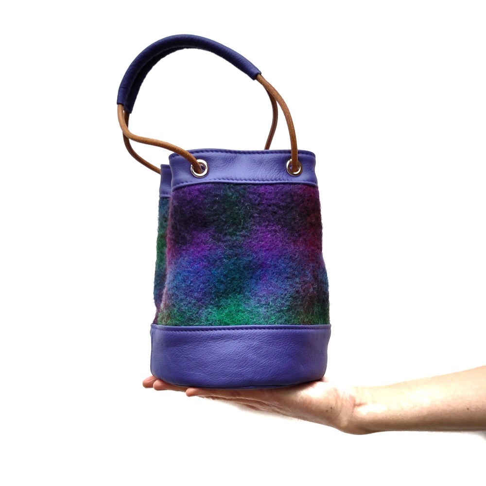 Bucket bag Blauwpaars - Afbeelding 2